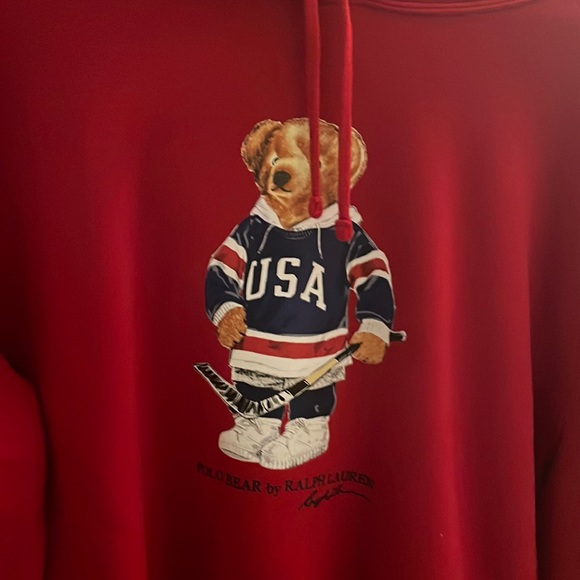 Polo Ralph Lauren Other - Polo bear hockey Ralph Lauren Hoodie size XL. Only worn once, in great condition